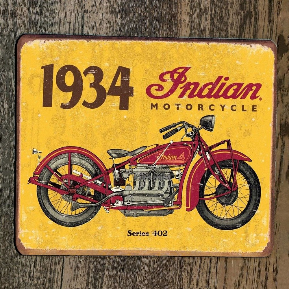 Mouse‎ Pad 1934 Indian Motorcycle Series 402